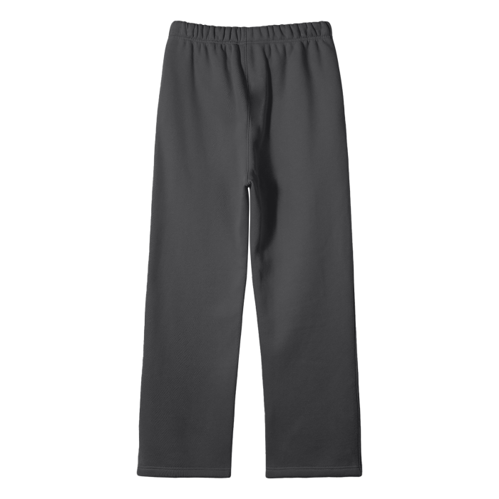 SOLID COLOR FLEECE STRAIGHT PANTS