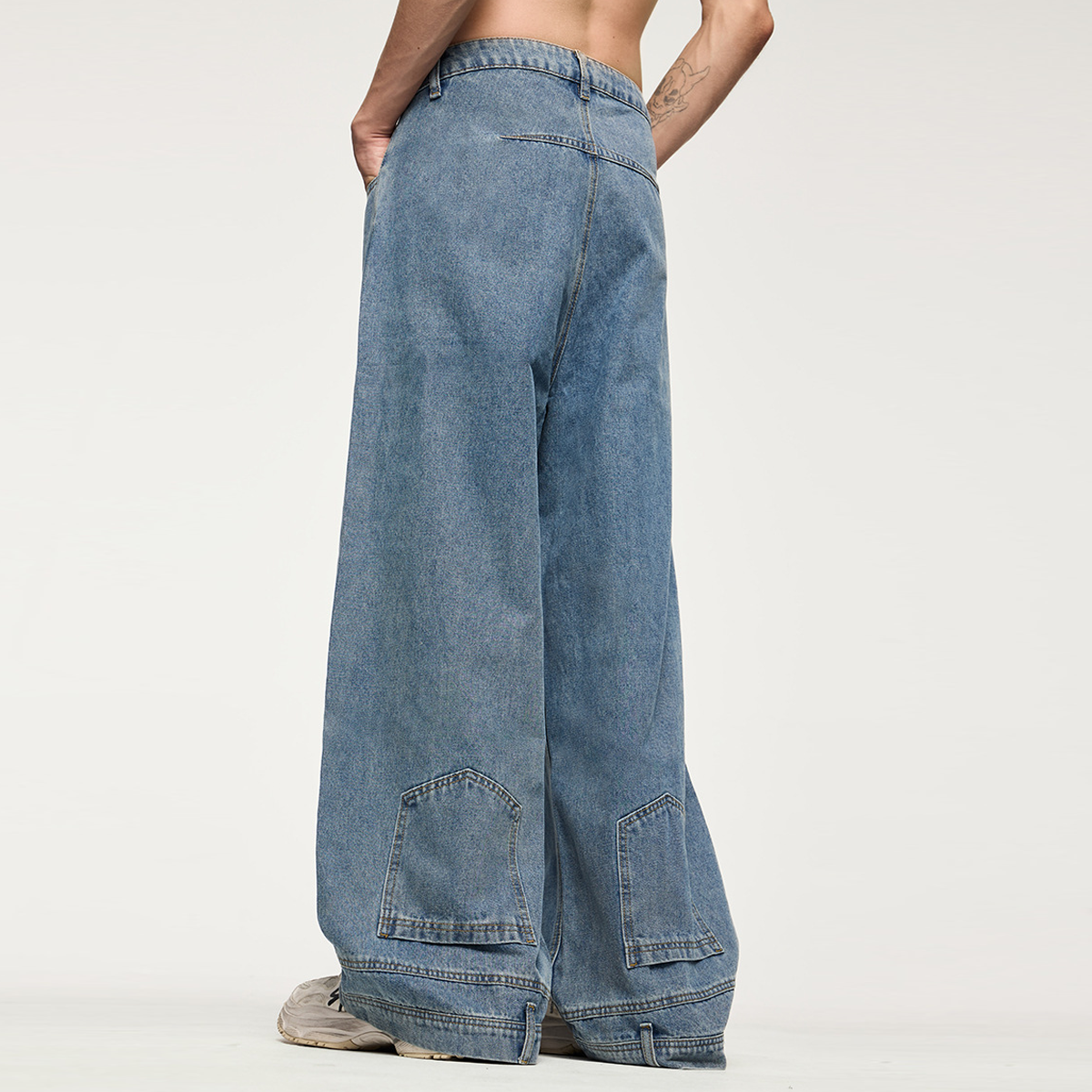 MIRRORED BAGGY JEANS