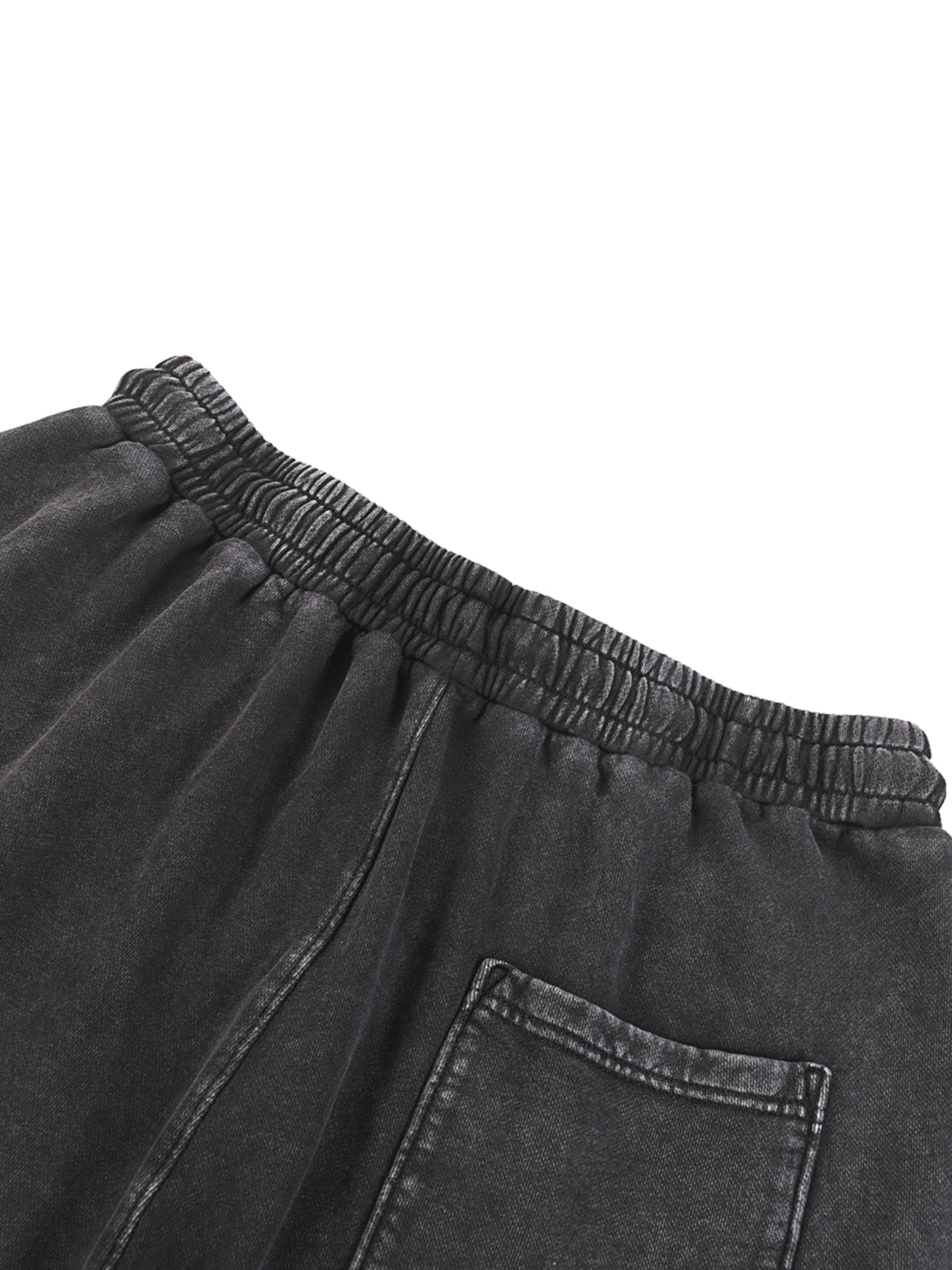ACID WASH STRAIGHT LEG TROUSERS