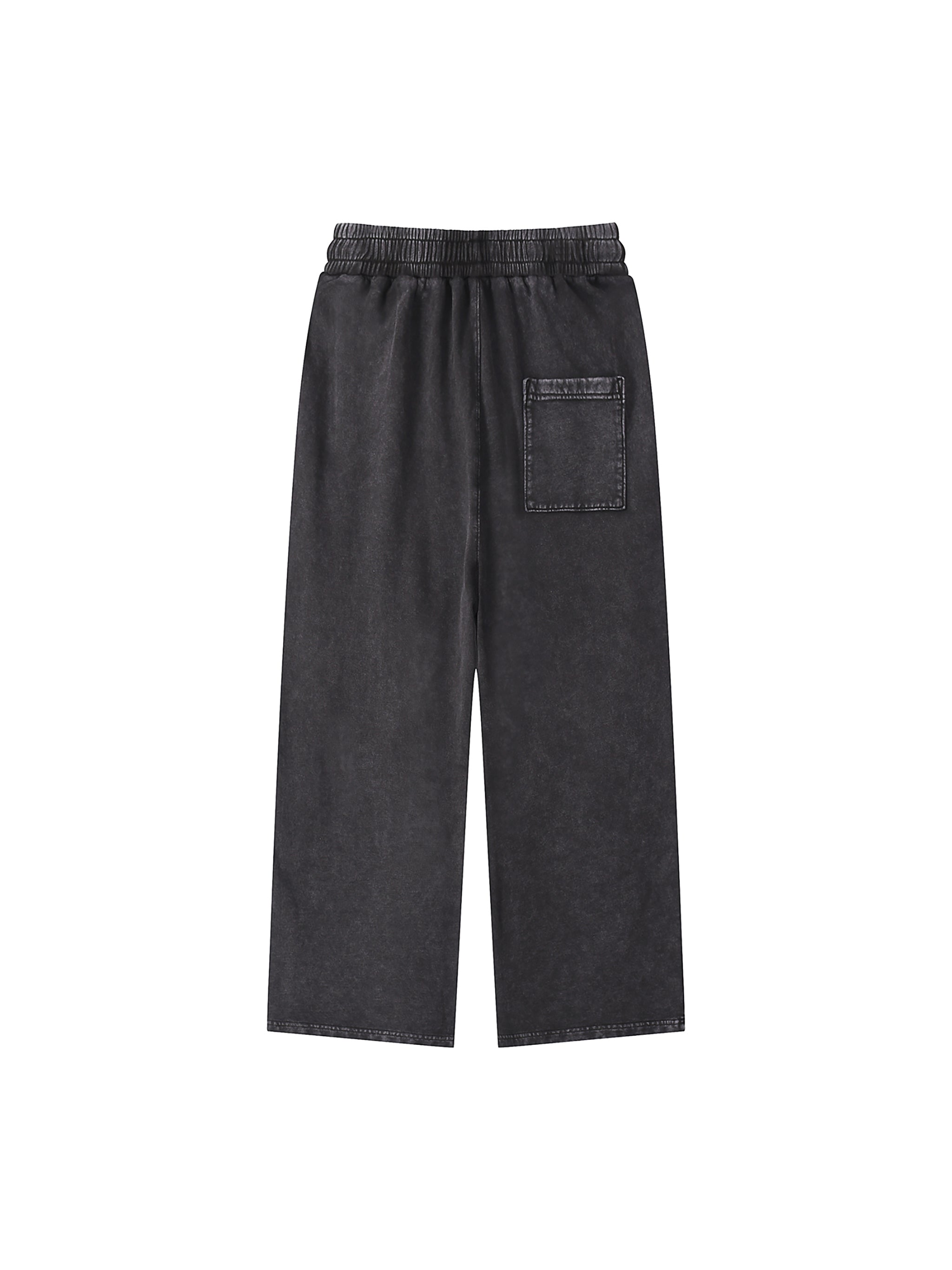 ACID WASH STRAIGHT LEG TROUSERS