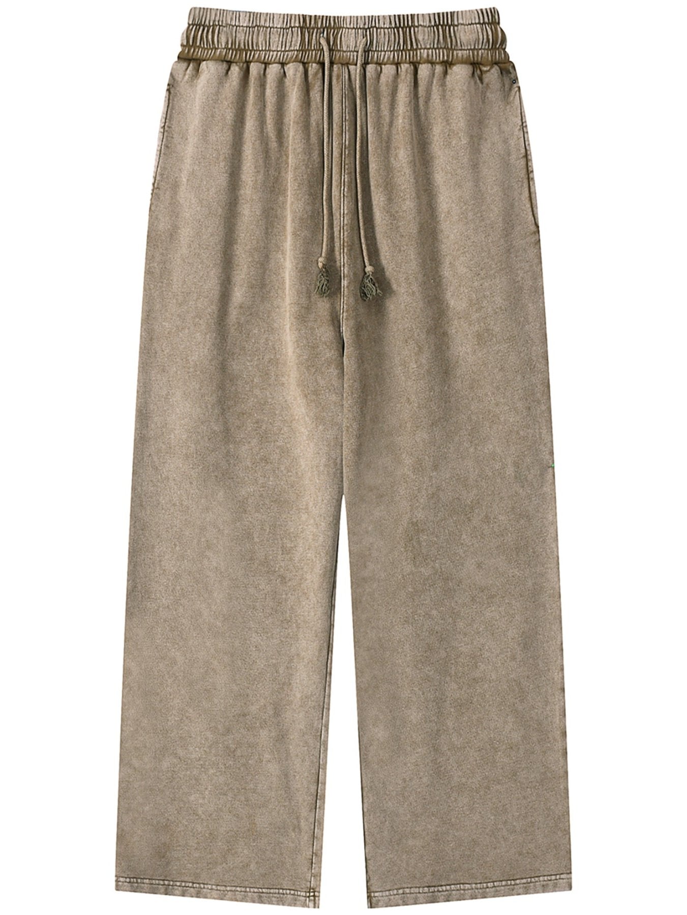 ACID WASH STRAIGHT LEG TROUSERS