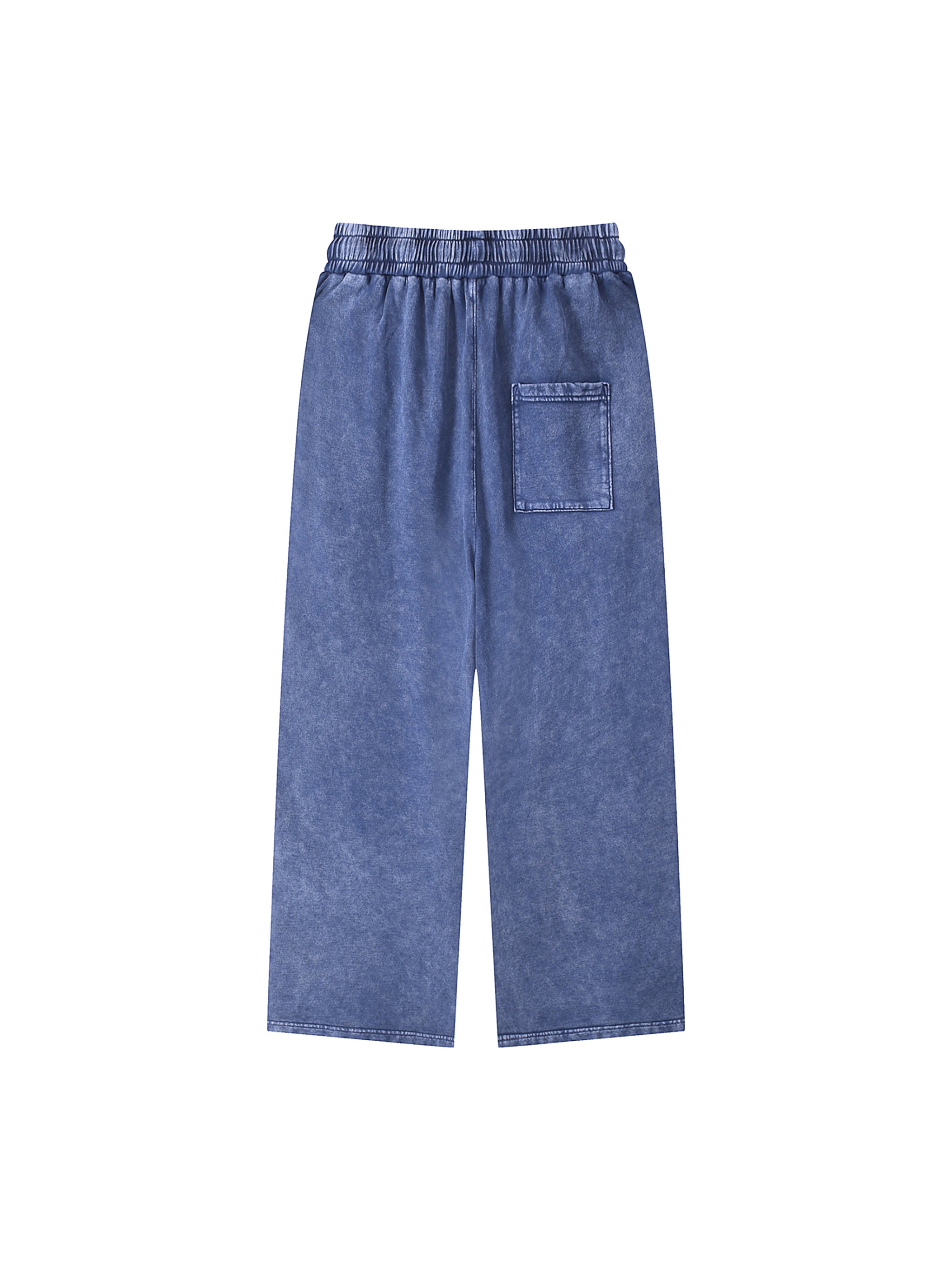 ACID WASH STRAIGHT LEG TROUSERS