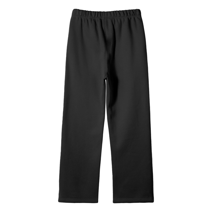 SOLID COLOR FLEECE STRAIGHT PANTS